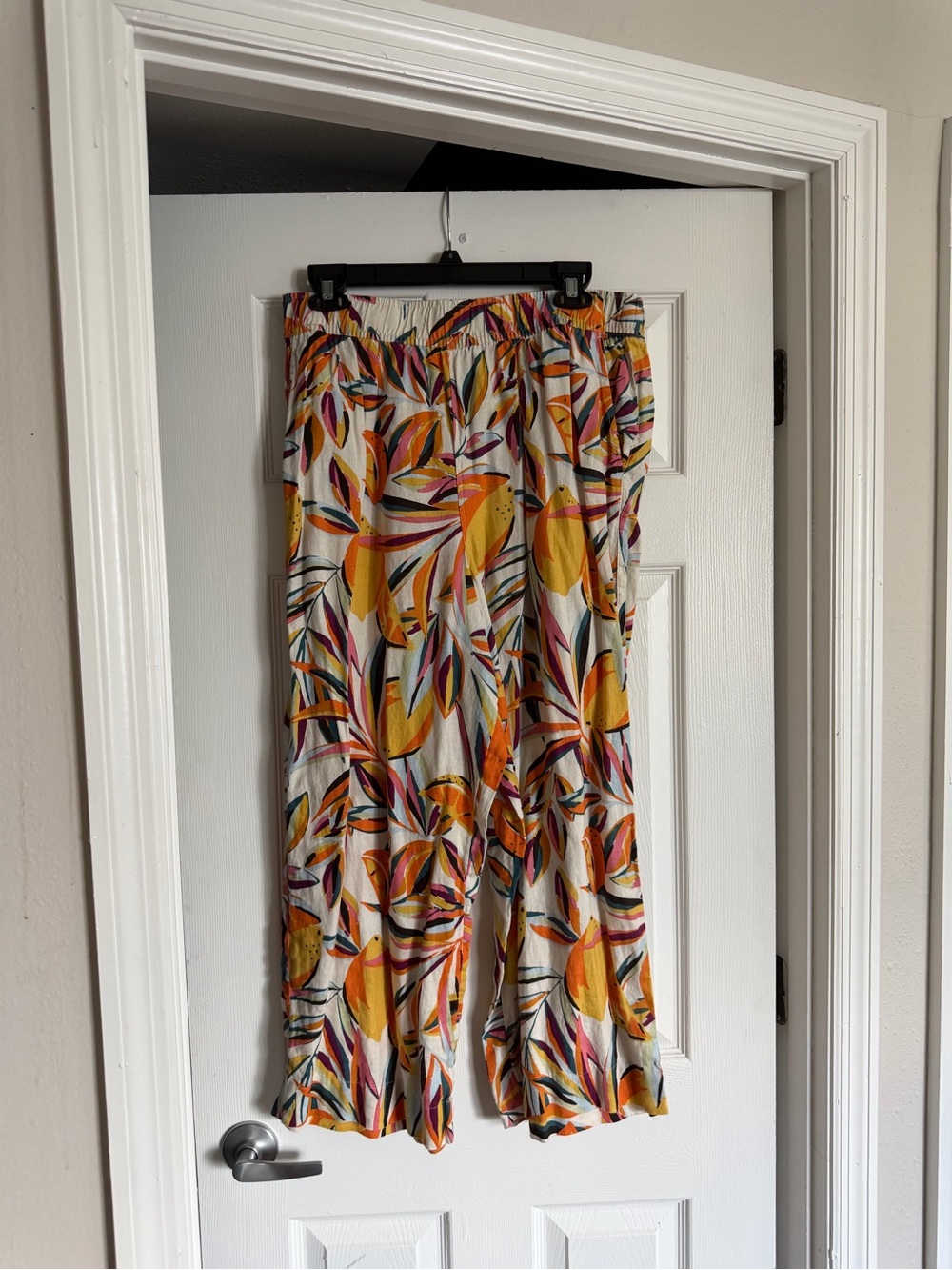 C&C California Printed Culotte Pants 100% Linen